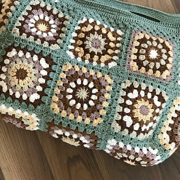 Vintage Bohemian bags, Granny square bags - Picture 2 of 11